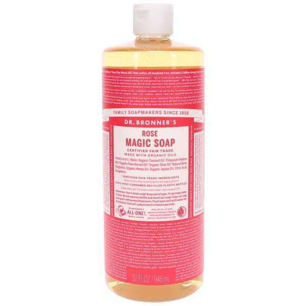 ドクターブロナー Dr.Bronner's マジックソープ ローズ 944ml / 946ml 正規輸入品 【あすつく】