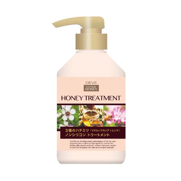 送料無料  熊野油脂 ディブ 3種のハチミツトリートメント 本体 (マヌカ・アカシア・レンゲ) 450ml 20本セット 【ケース販売】 熊野油脂 ディブ 3種のハチミツトリートメント 本体 (マヌカ・アカシア