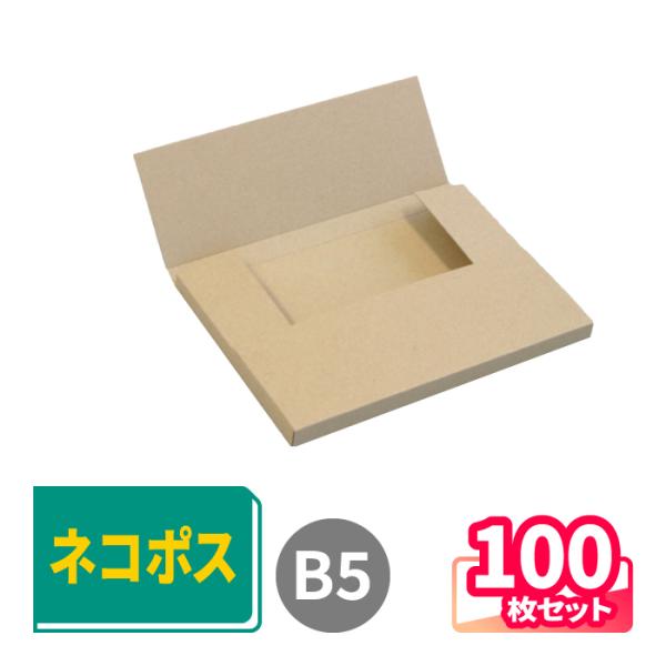 アースダンボール ネコポス ダンボール 段ボール箱 B5 厚さ2.5cm 100枚