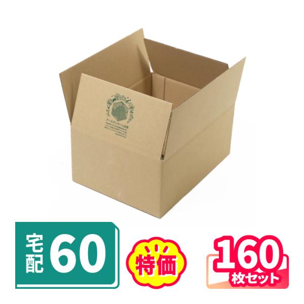 アースダンボール ダンボール 段ボール箱 60サイズ B5 宅配 160枚 広告