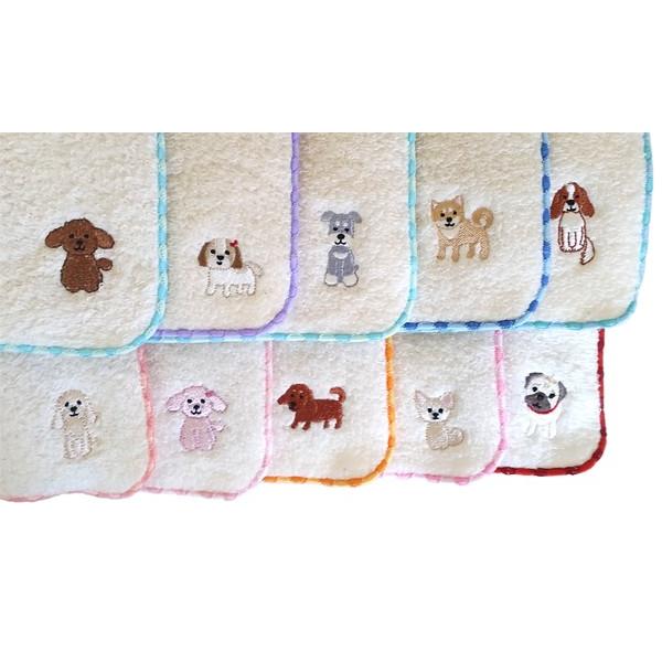 犬のワンポイント刺繍付き 無撚糸パイル ハンドタオル シーズー かわいい タオルハンカチ 白 ふわふわ ミニタオル 吸水性抜群 ギフト Buyee 日本代购平台 产品购物网站大全 Buyee一站式代购 Bot Online