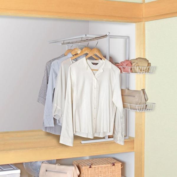 押し入れハンガー 押入ハンガー クローゼットハンガー 押し入れハンガーラック 押入れ 収納 ラック スライドラック Osr 74 ホワイト アイリスオーヤマ Buyee 日本代购平台 产品购物网站大全 Buyee一站式代购 Bot Online