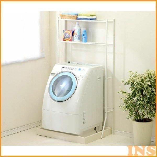 コンパクトでシンプルなランドリーラックです。洗濯機に合わせて幅の調節が可能です。下段の棚は2段階で高さを変えられます。・商品サイズ（約）：幅65〜85×奥行29×高さ156cm・耐荷重：全体6kg、棚1枚あたり3kg・材質：スチール（エポキ...
