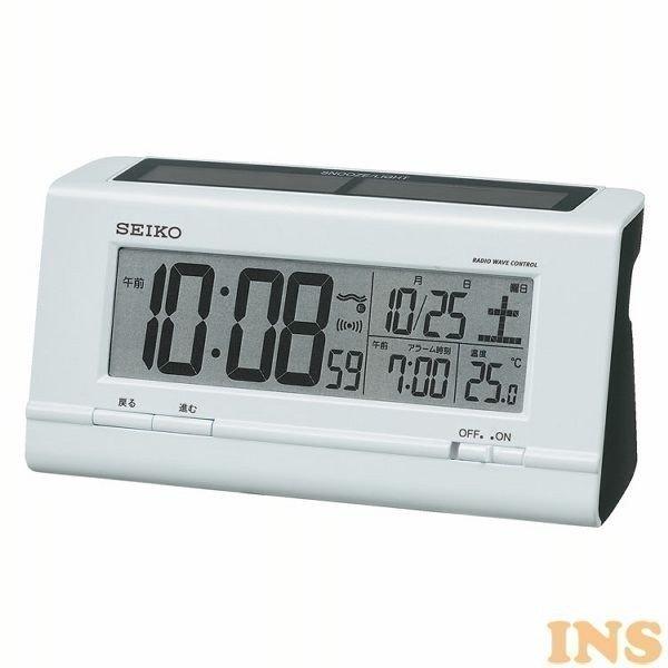 時計 セイコー Seiko 目覚まし時計 電波 デジタル カレンダー ホワイト Sq766w D B ベストエクセル 通販 Yahoo ショッピング