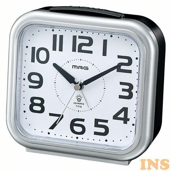時計 目覚まし時計 非電波 アナログ シンプル Mag アップタイム シルバー T 719 Sm Z D B ベストエクセル 通販 Yahoo ショッピング