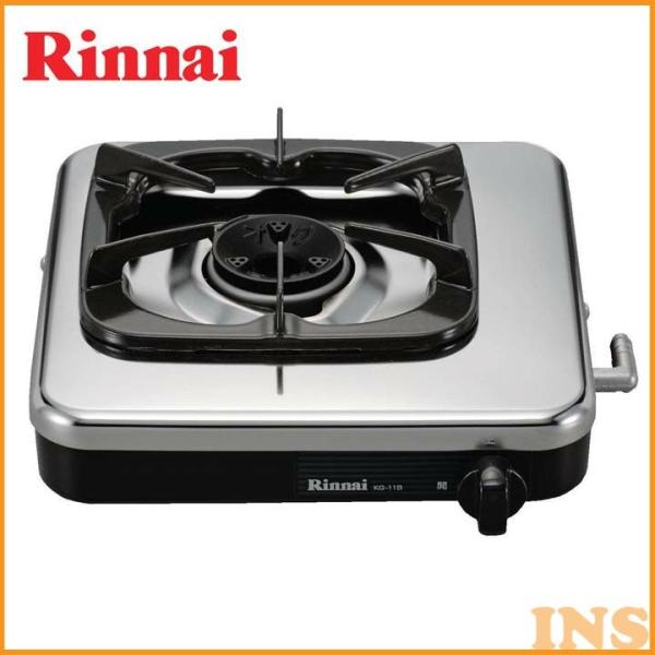 リンナイ（Rinnai） 1口コンロ ステンレス/ブラック LPG用 KG-11B