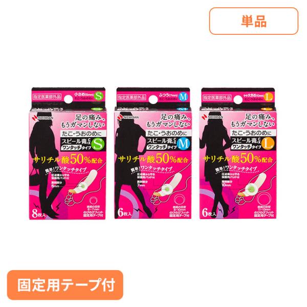 ニチバン スピール ワンタッチ 固定用テープ付き スピール膏CX SPJ6L 6枚 SPJ6L スピール