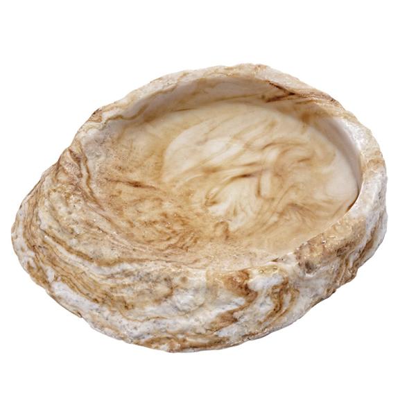 ★爬虫類用の水・餌入れです。★爬虫類の生態、行動に合わせて開発された、天然石をリアルに再現したデザインのボウルです。★横転や位置ズレの少ないずっしりとした安定感。脱皮を助け、滑りを予防します。■130mm×120mm×20mm■ポリレジン製...