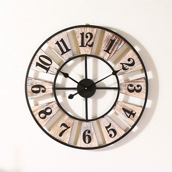 時計 おしゃれ デザインウォールクロック アンティーク デザイナーズクロック 壁掛け 掛け時計 カフェ 店舗 ウッド ベストライン 通販 Yahoo ショッピング