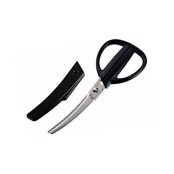 他サイト： 貝印 DH3347 関孫六 キッチンハサミ カーブ キャップ付 KAIの商品画像