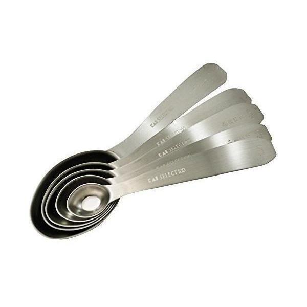 こちらの商品は追跡可能メール便/定形・定形外郵便にて発送します。宅配便ご希望のお客様は「有料宅配便」をご選択ください。貝印 DH3129 計量スプーン SELECT100GL オーバル型 5本 セット KAI