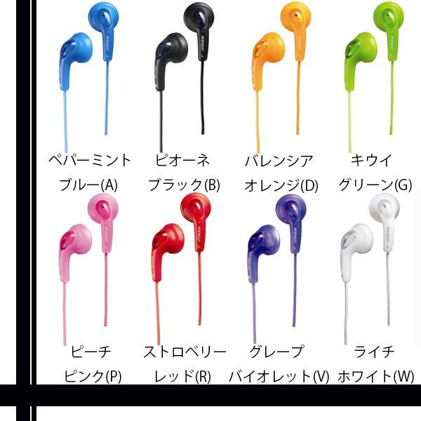 Jvc Hp F140 グミホン ステレオミニイヤホン ブラック ブルー ピンク グリーン オレンジ レッド B A P G D R V W ベストワン 通販 Paypayモール