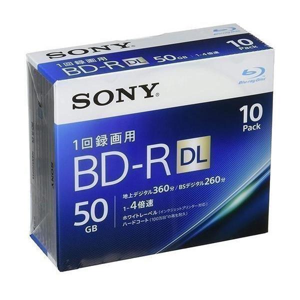 SONY ソニー 10BNR2VJPS4 ビデオ用ブルーレイディスク BD-R 2層:4倍速 