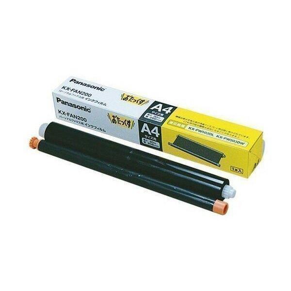 こちらの商品は追跡可能メール便/定形・定形外郵便にて発送します。宅配便ご希望のお客様は「有料宅配便」をご選択ください。★国内正規品★ Panasonic 純正 KX-FAN200  FAX用インクフィルム■　サイズ　■30m×1本 ※※ A...