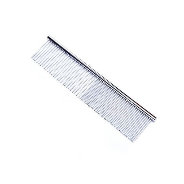 【商品説明】洗練された設計で2種類の機能を搭載。粗目で毛をほぐし、細目で毛を整えることができます。クシ先が丸く、ペットの身体を傷つけることがありません。【商品仕様】カラー　シルバー