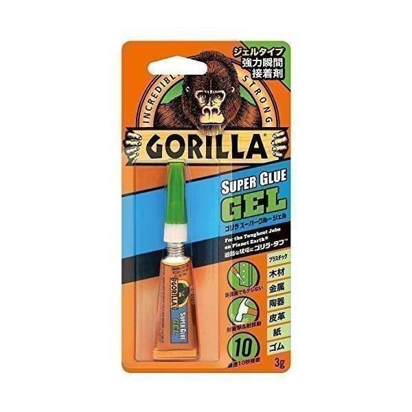 こちらの商品は追跡可能メール便/定形・定形外郵便にて発送します。宅配便ご希望のお客様は「有料宅配便」をご選択ください。呉工業 ゴリラスーパーグルージェルタイプ 3g 1772 KURE