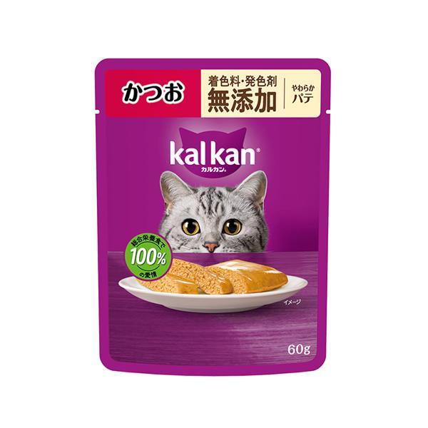 MARS カルカン パウチ やわらかパテ かつお 着色料・発色剤 無添加 60g