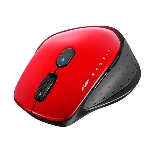(未使用･未開封品)　バッファロー BSMBW510MRD 無線 BlueLED 5ボタン ネオフィットマウス M レッド 6k88evb NEO FIT バッファロー BSMBW510MRD レッド M 無線 BlueLED 5