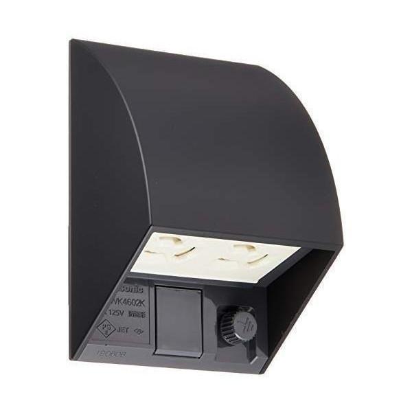 パナソニック WK4602BK ブラック スマート接地防水ダブルコンセント2個口 アースターミナル付