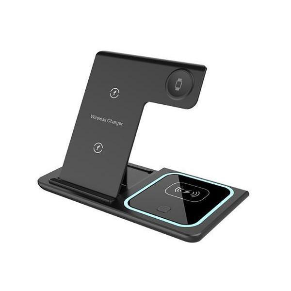 こちらの商品は追跡可能メール便/定形・定形外郵便にて発送します。宅配便ご希望のお客様は「有料宅配便」をご選択ください。【商品説明】・本製品はワイヤレス充電対応専用ワイヤレス充電器です。置くだけで、3台同時充電が可能。・AppleWatchや...