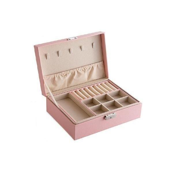 130H05 ジュエリーボックス アクセサリーケース ピンク 指輪 ネックレス ジュエリーケース アクセサリーケース ジュエリーボックス 大