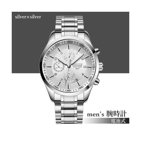 腕時計 メンズ シンプル おしゃれ かっこいい 安い 男性 見やすい シンプル シルバー C ベストワン 通販 Paypayモール