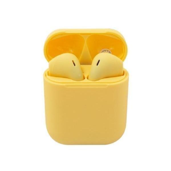 イヤホン ワイヤレス イエロー bluetooth i12 ブルートゥース マカロン