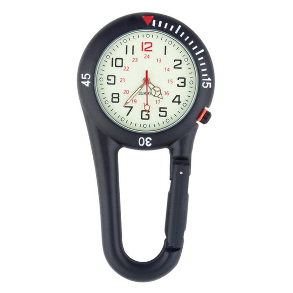 こちらの商品は追跡可能メール便/定形・定形外郵便にて発送します。宅配便ご希望のお客様は「有料宅配便」をご選択ください。【商品説明】・登山用や医師、看護師などにぴったりのカラビナウォッチです。・文字盤がシンプルで見やすくなっています。・よくあ...
