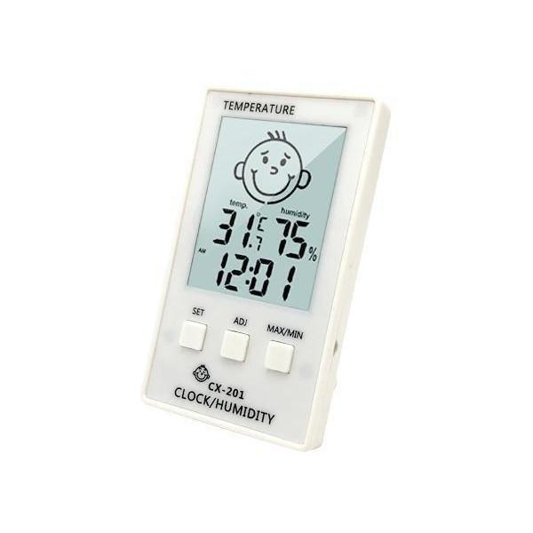温湿度計 ホワイト 赤ちゃん デジタル マグネット 時計 壁掛け スタンド 温度計 湿度計 気温計 室内 C ベストワン 通販 Paypayモール