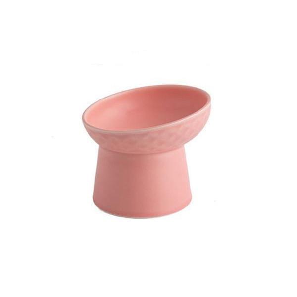 猫 犬 ペットフードボウル ペットフードボール ピンク エサ皿 エサ入れ 餌入れ 食べやすい 陶器 陶磁器 おしゃれ C Yk196 9 ベストワン 通販 Yahoo ショッピング