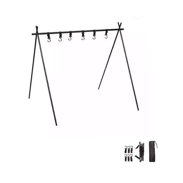 -TAKINOU HANGER-　多機能アウトドアハンガー（＋ランタンハンガー） 楽天市場】キャンプ ハンガーラック ハンギングラック