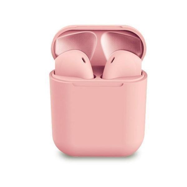 2個セット イヤホン ワイヤレス ピンク bluetooth i12