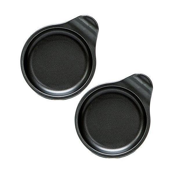 こちらの商品は追跡可能メール便/定形・定形外郵便にて発送します。宅配便ご希望のお客様は「有料宅配便」をご選択ください。高木金属 目玉焼きプレート 2個セット オーブントースター用  12cm フッ素加工 日本製  目玉焼き器　トースター F...