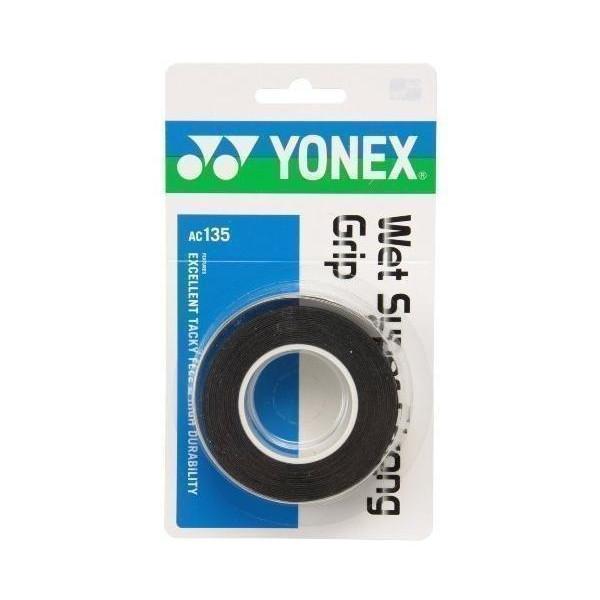 10個セット ヨネックス AC135-007 ブラック ウェットスーパーストロンググリップ YONEX 送料無料 YONEX（ヨネックス） 10個セット AC135-007 ブラック ウェットスーパー