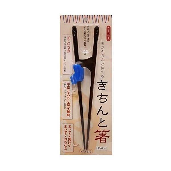 こちらの商品は追跡可能メール便/定形・定形外郵便にて発送します。宅配便ご希望のお客様は「有料宅配便」をご選択ください。イシダ 矯正箸 ブルー きちんと箸 おとな用 右利き 約23cm 箸がきちんと持てる