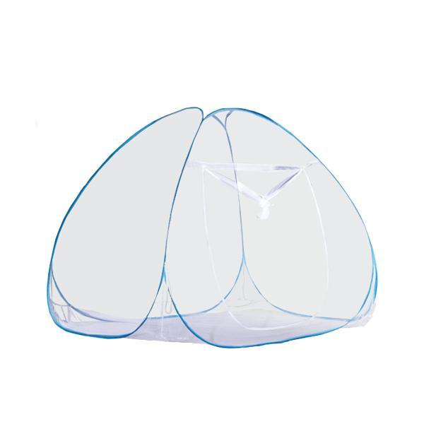 【商品説明】・収納袋から取り出してパッと開くだけの蚊帳テントです。・細かいネット構造の為、虫の侵入は防ぎ、風通しはよくなっています。・使用しないときはコンパクトに収納することができます。【商品仕様】カラー ブルー素材 ポリエステル