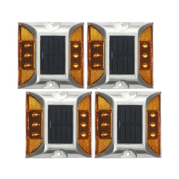 【商品説明】・ソーラー充電式のLEDライトです。・LEDライトと反射板で目立つようになっています。・固定する場合はネジまたは両面テープ、接着剤などを使用してください。・暗くなると自動で明かりがつくようになっています。【商品仕様】カラー イエ...