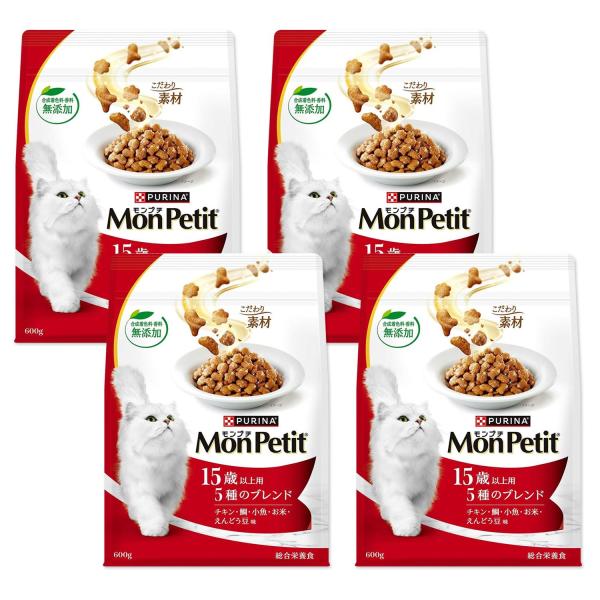 Nestle（ネスレ） 4個セット モンプチ バッグ 15歳 5種のブレンド