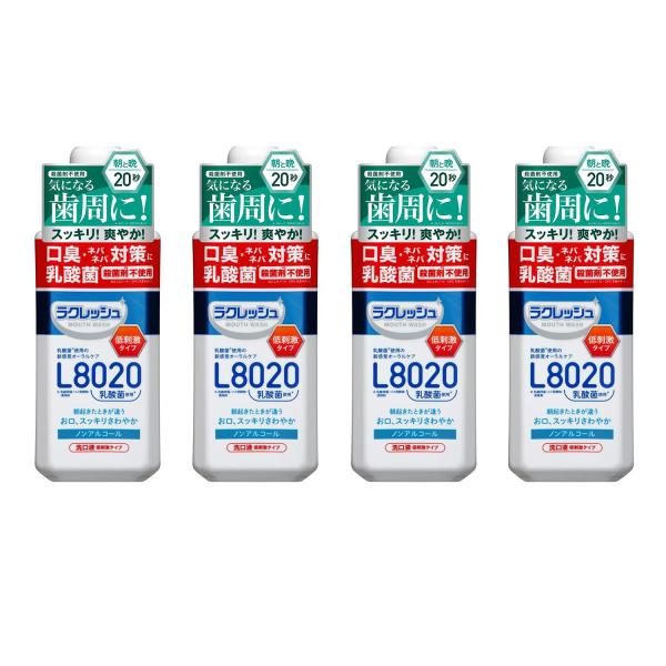 4個セット ジェクス ラクレッシュ マウスウォッシュ 450ml L8020乳酸菌使用 JEX