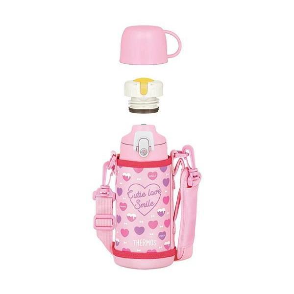 Angelic pretty ノベルティ アルミ製 水筒 レッド ピンク ２点 THERMOS（サーモス） FJJ-601WF PKW ピンクホワイト 水筒 真空断熱2