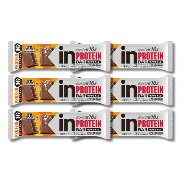 森永製菓 6個セット inバープロテイン ザクザクチョコ 1本 : ベスト