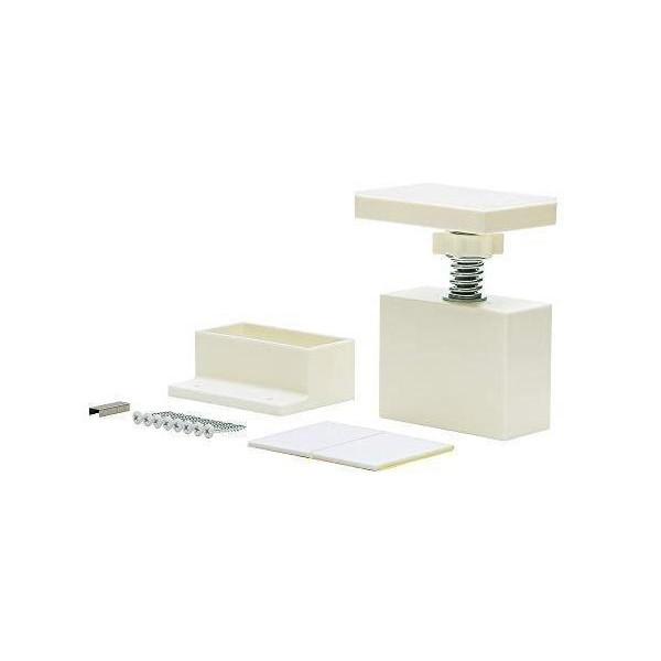 2個セット 平安伸銅工業 EXO-1 オフホワイト LABRICO DIY収納パーツ 2×4アジャスター強力タイプ 最大使用荷重40kg