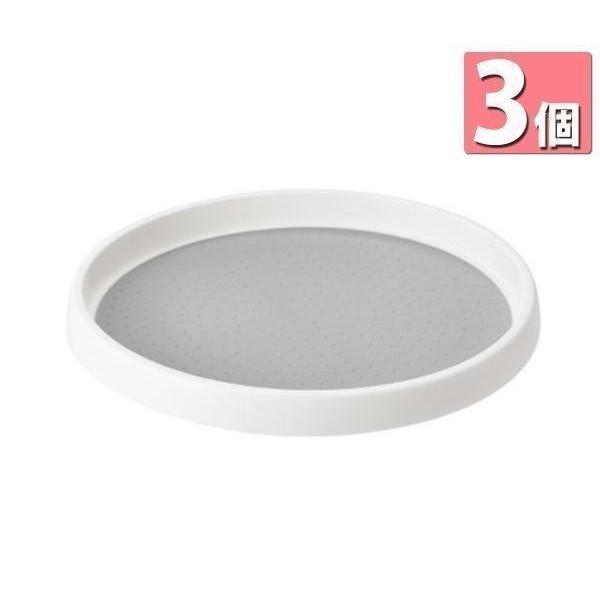 【商品説明】360°回転して冷蔵庫の奥に入れたモノを取り出しやすく、便利に収納できます。裏面には回しても倒れにくい、すべり止め付です。水洗いできます。省スペースで組立も不要です。【商品仕様】カラー ホワイト3個セット 調味料ラック 冷蔵庫の...