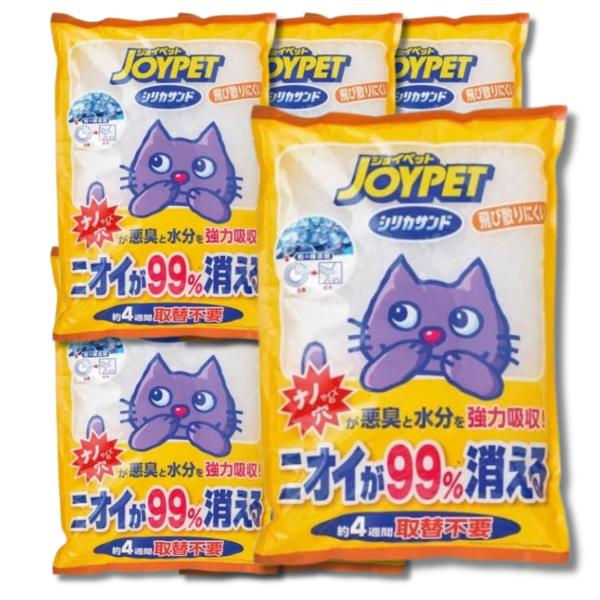 他サイト： 6個セット アースペット ジョイペット 猫砂 シリカサンドクラッシュ 4.6L JOYPETの商品画像