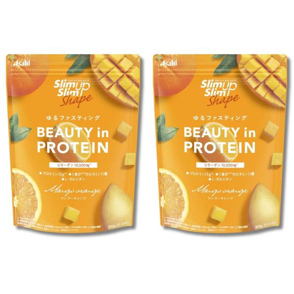 2個セット アサヒグループ食品 スリムアップスリムシェイプ BEAUTY in PROTEIN 300g 粉末 プロテイン