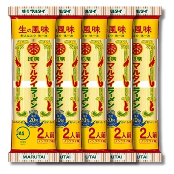他サイト： 5個セット マルタイ マルタイラーメン 棒ラーメン 164g あっさりしょうゆ味 2食分 インスタント 即席めんの商品画像