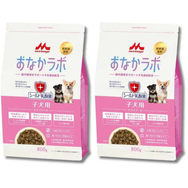 2個セット 森乳サンワールド スーパーゴールド おなかラボ 子犬用 800g