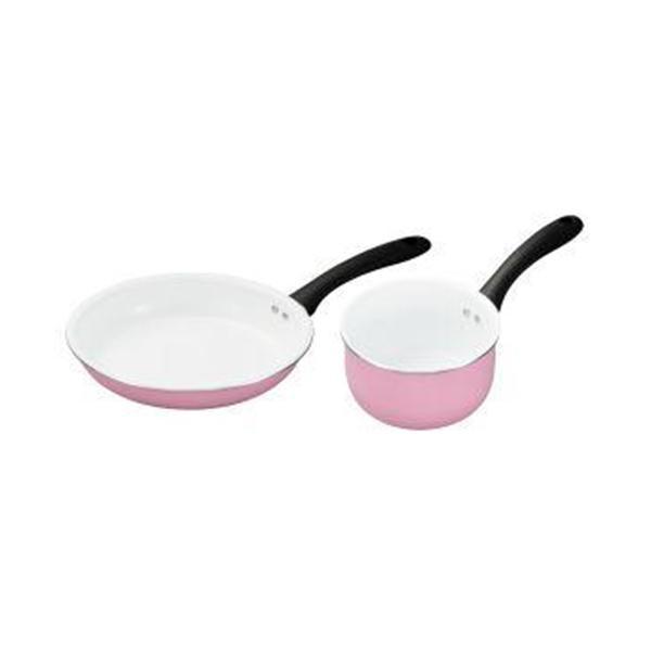 京セラ CF-G2116B-WPKN フライパン 21cm 片手鍋 16cm 2点セット ピンク