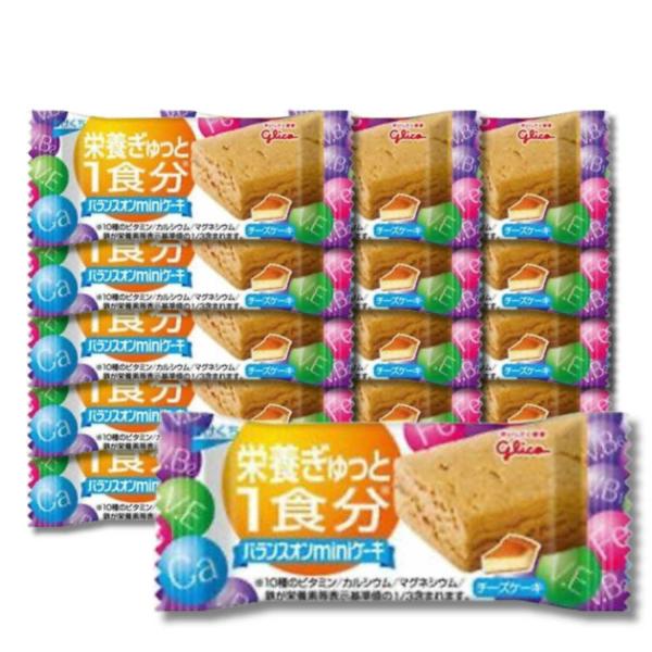 15個セット 江崎グリコ バランスオンminiケーキチーズケーキ 1個