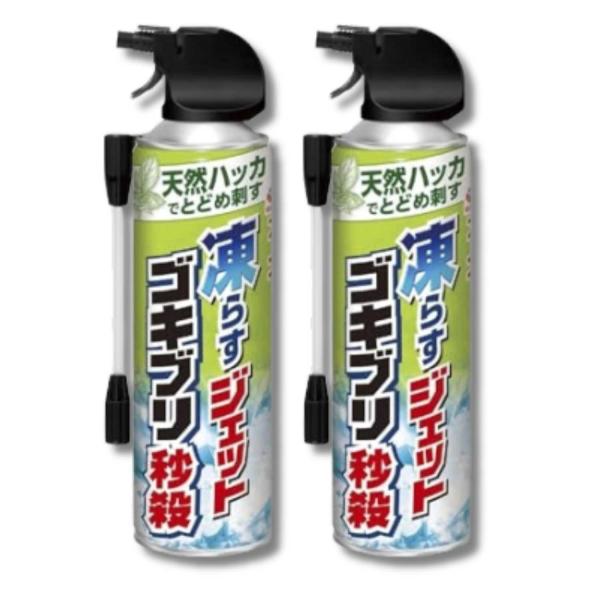 2個セット アース製薬 凍らすジェット ゴキブリ秒殺 駆除スプレー 凍結 ロングノズル 180ml Earth